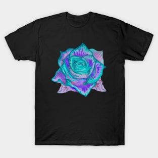 Blue rose flower T-Shirt